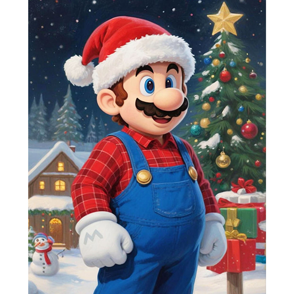 Schneemannfreund - Diamond Painting