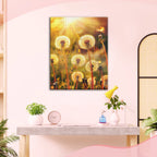 Sonnengeküsste Pusteblumen - Diamond Painting