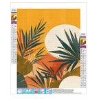 Sonnenuntergang im Dschungel - Diamond Painting