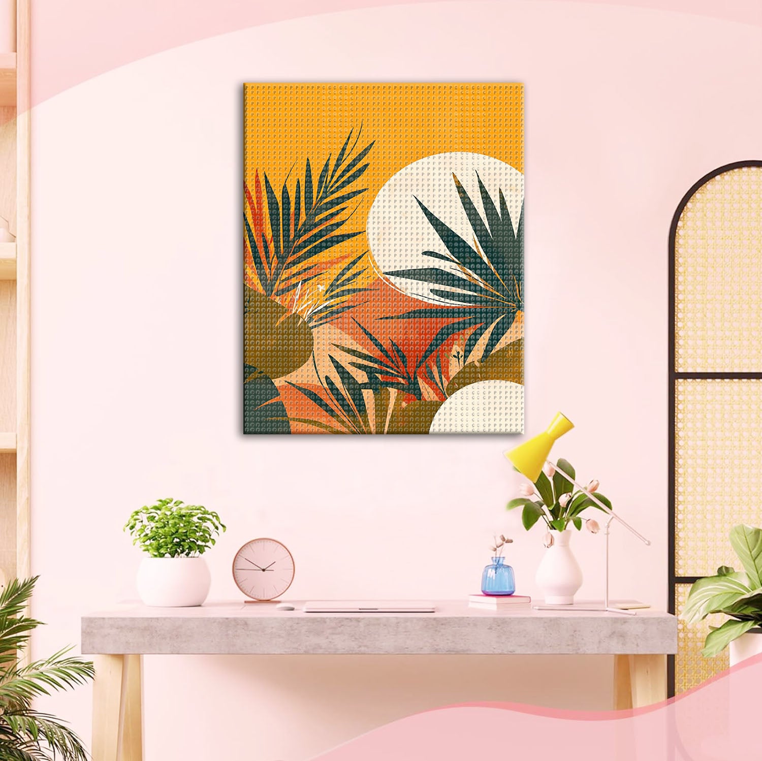 Sonnenuntergang im Dschungel - Diamond Painting