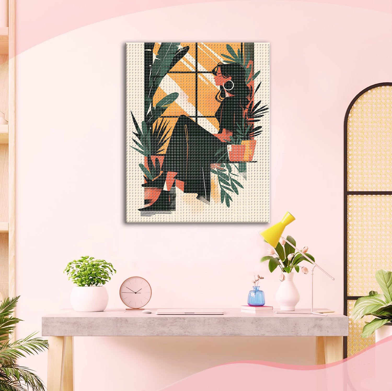 Sonnige Fensterbank - Diamond Painting