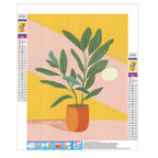 Sonnige Pflanze - Diamond Painting