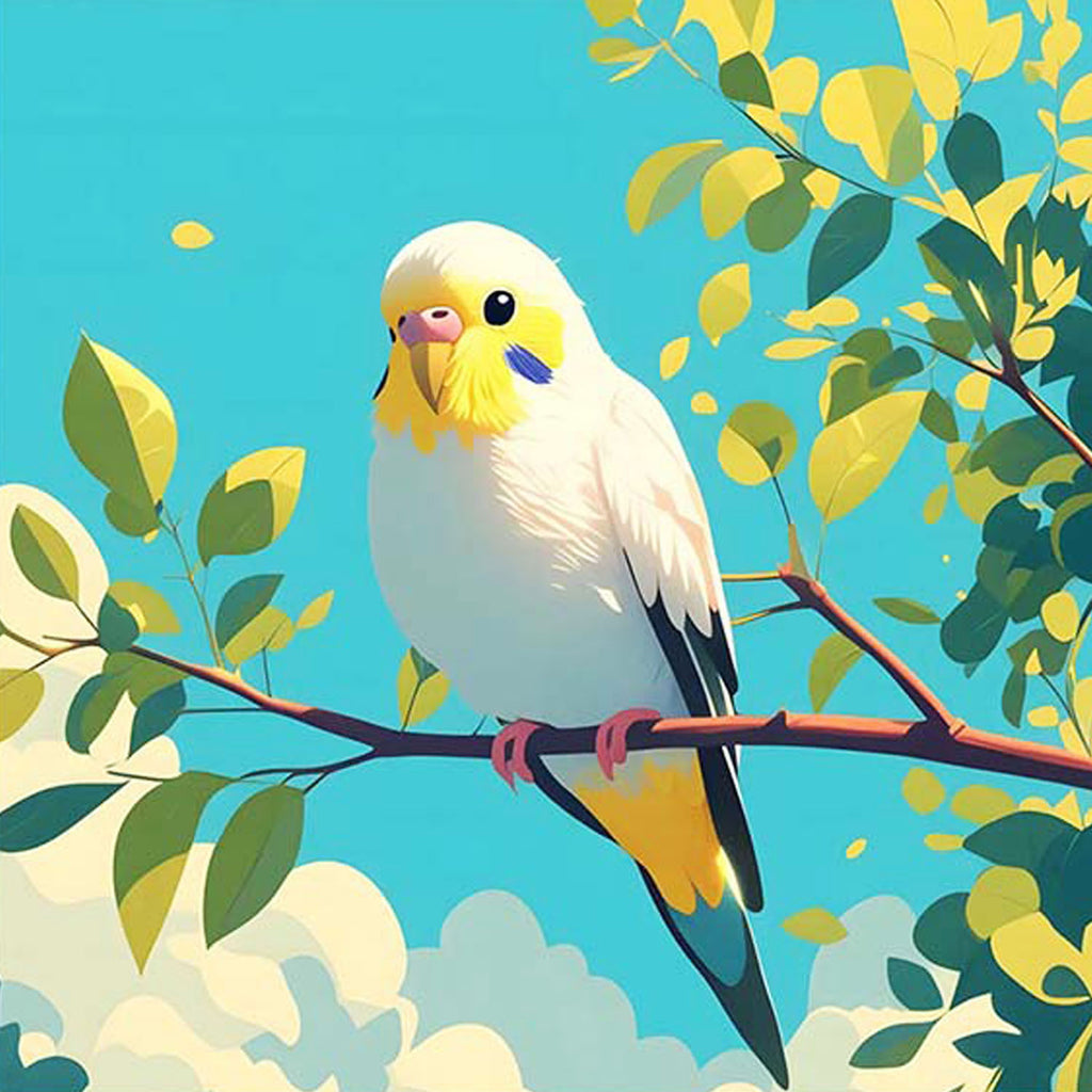 Sonniger Sittich - Diamond Painting