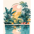 Sonniges Paradies - Diamond Painting