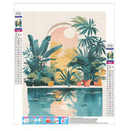 Sonniges Paradies - Diamond Painting