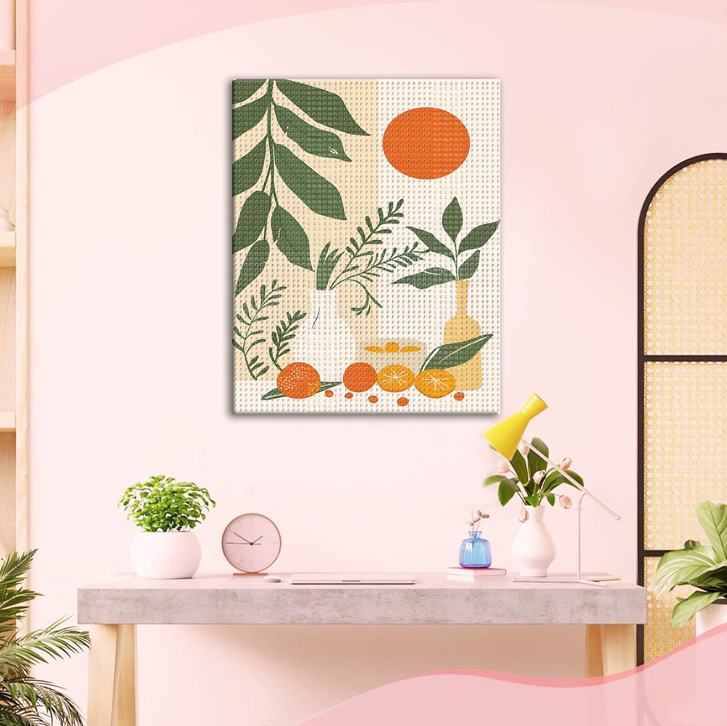 Sonniges Stillleben mit Orangen - Diamond Painting