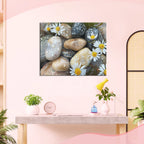 Steine und Blüten - Diamond Painting