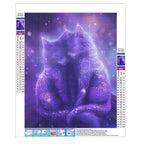 Sternenkuss der Katzen - Diamond Painting