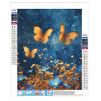 Sterne und Schmetterlinge - Diamond Painting