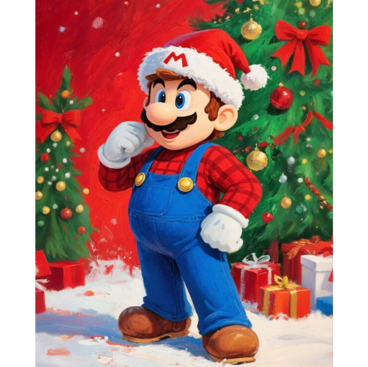 Super Mario Weihnachten - Diamond Painting