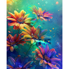 Surreale Blütenfantasie - Diamond Painting