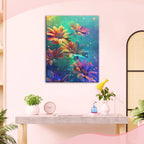 Surreale Blütenfantasie - Diamond Painting