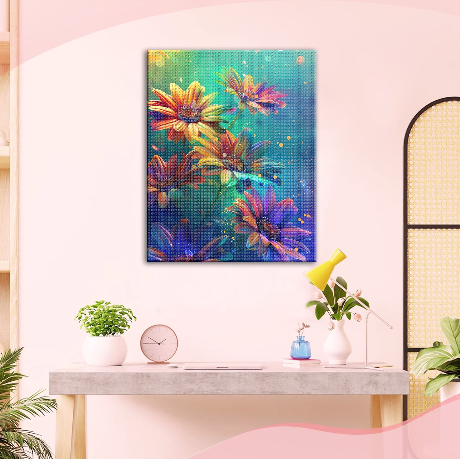 Surreale Blütenfantasie - Diamond Painting