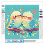 Süße Sittiche - Diamond Painting