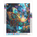 Tanz der Schmetterlinge im Lichtraum - Diamond Painting