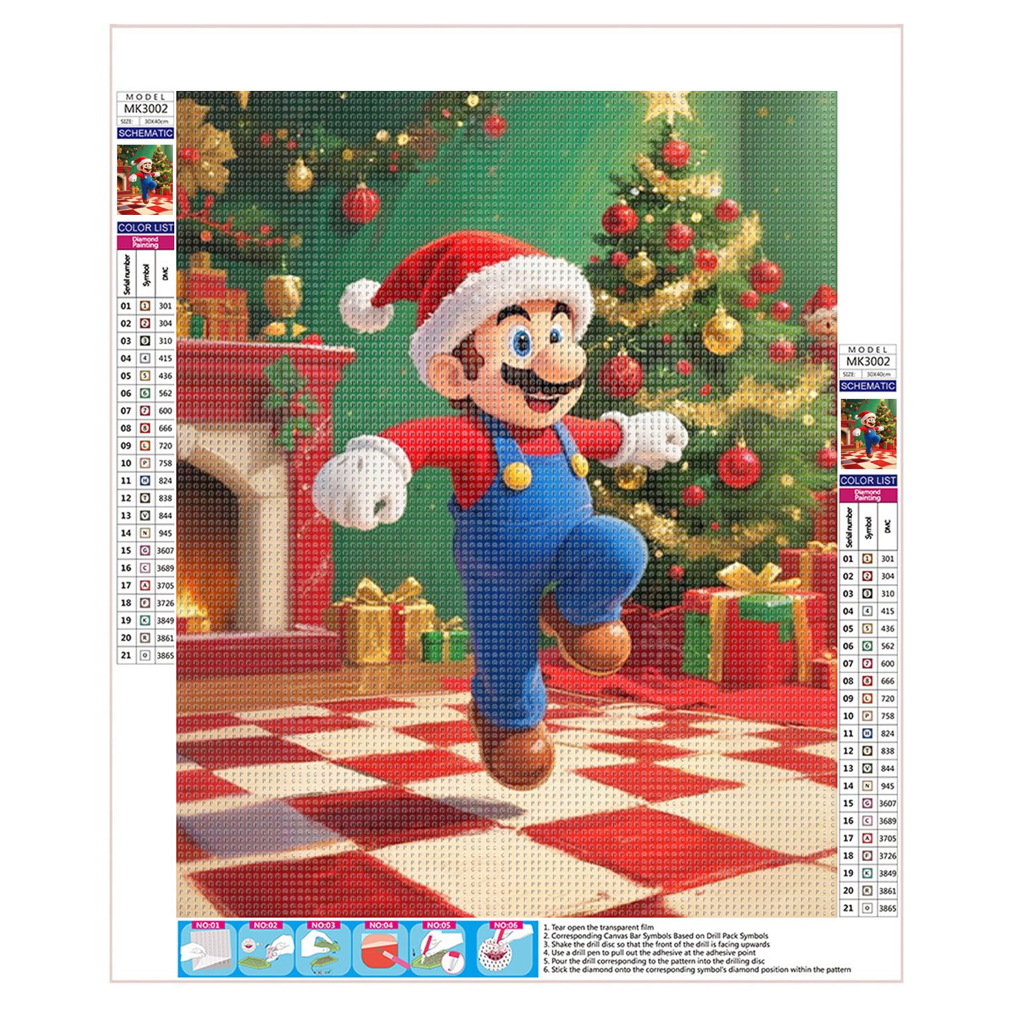 Tanzender Mario - Diamond Painting