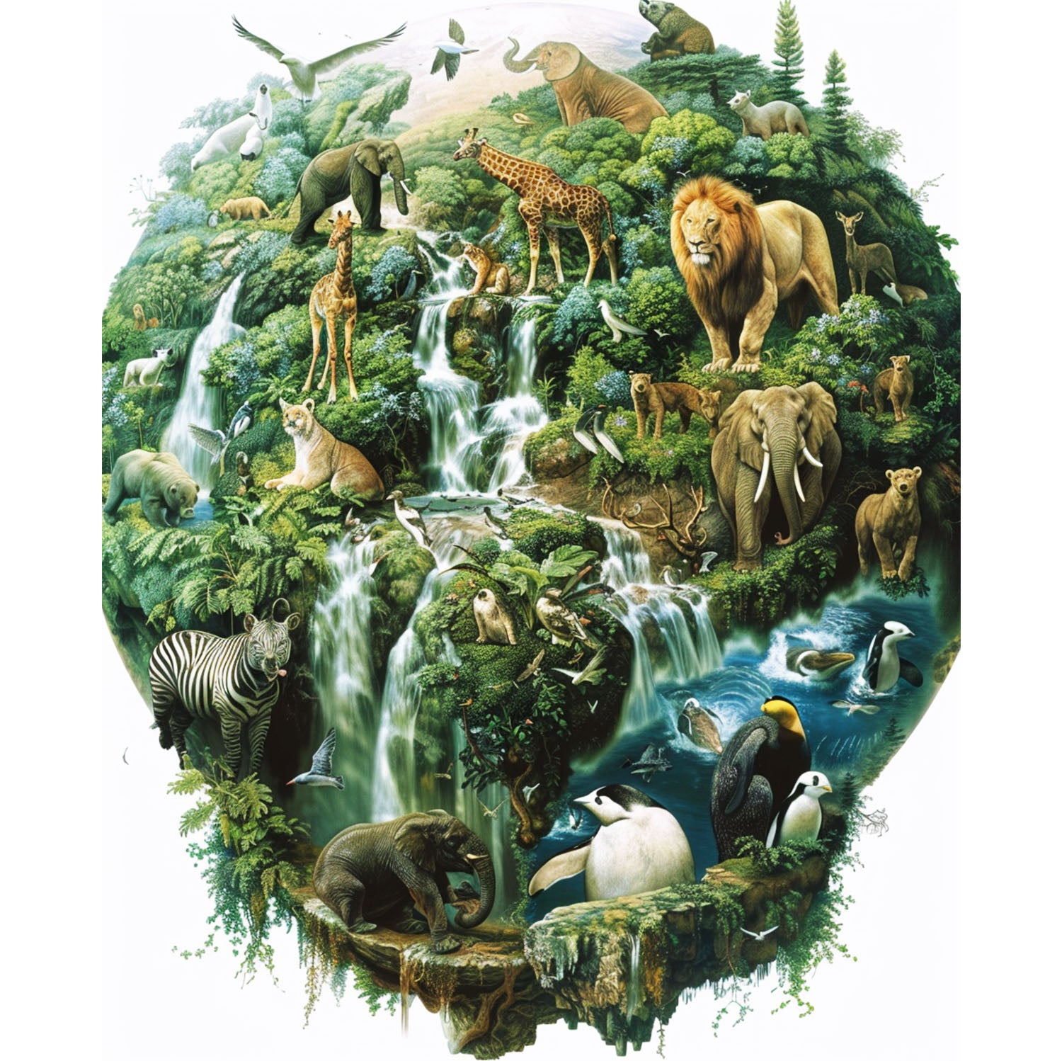 Tierreich - Schatzkammer - Diamond Painting