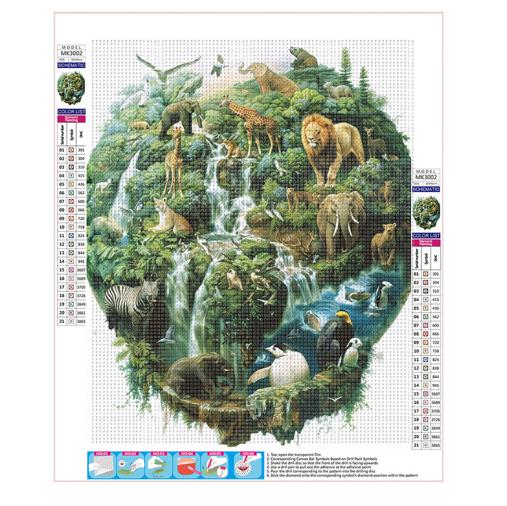 Tierreich - Schatzkammer - Diamond Painting