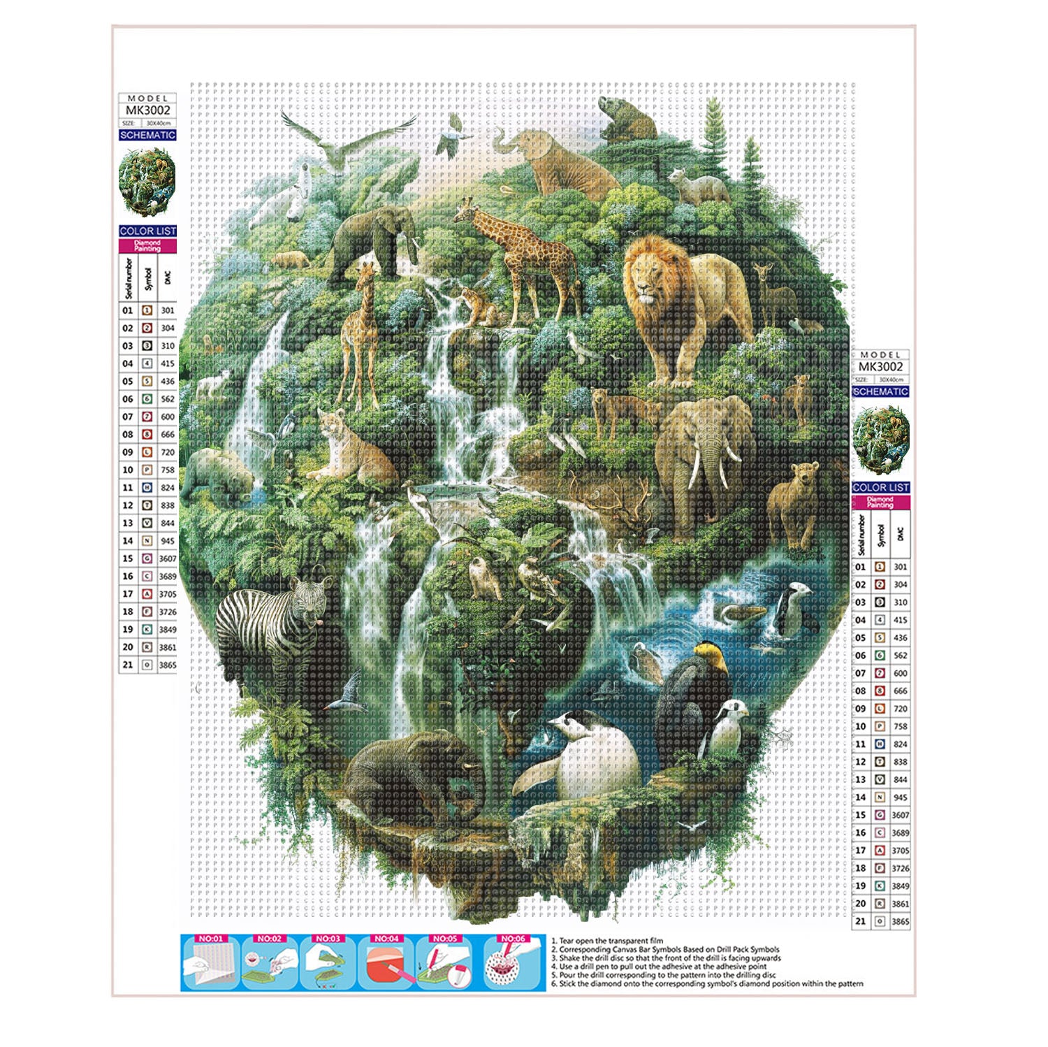 Tierreich - Schatzkammer - Diamond Painting