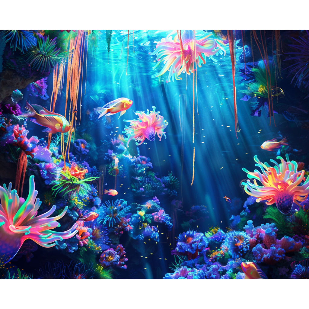 Tintenfischparadies - Diamond Painting