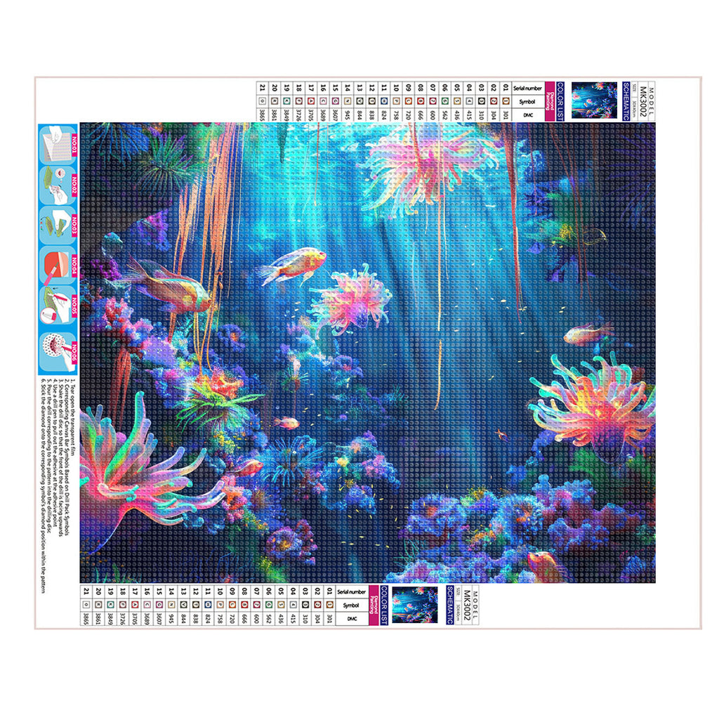 Tintenfischparadies - Diamond Painting