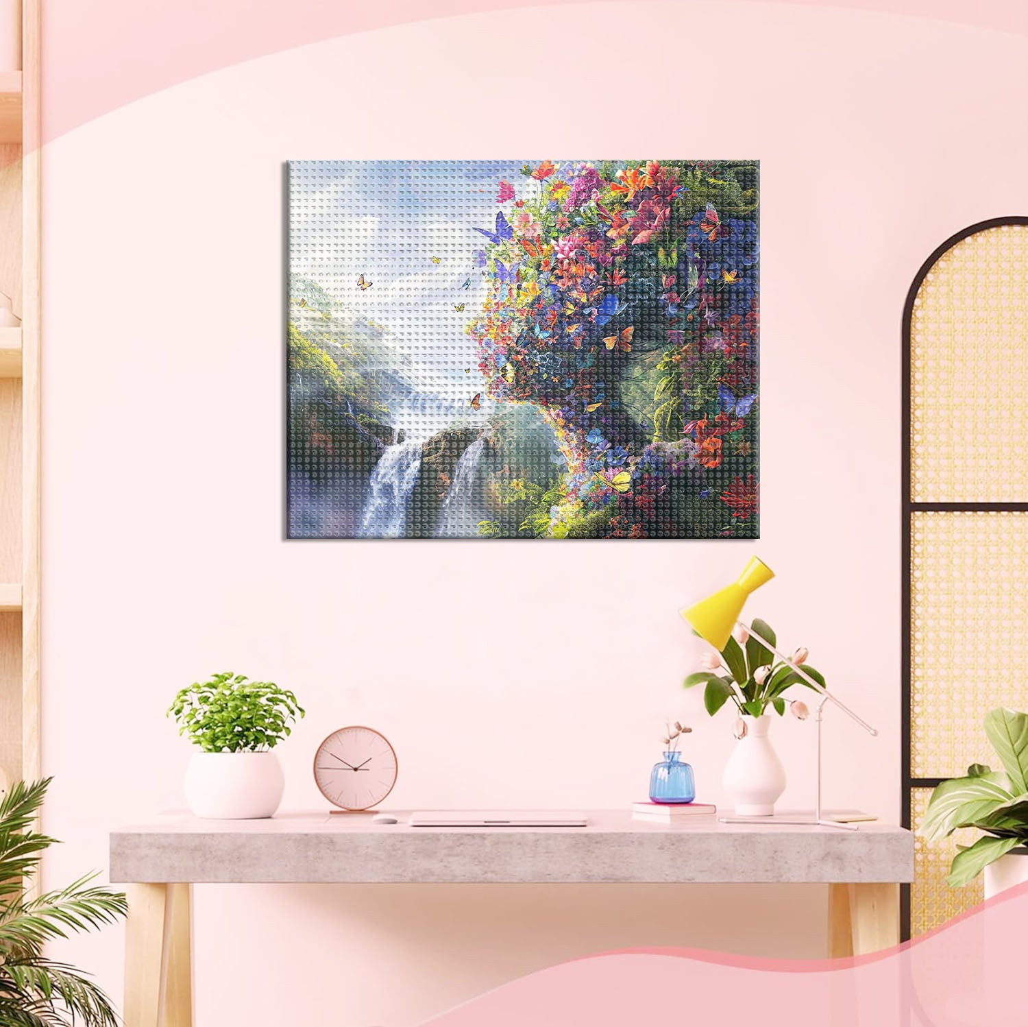 Traumhafte Blumenlandschaft - Diamond Painting