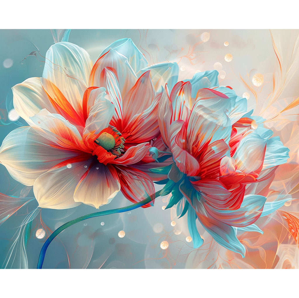 Traumhafte Blüten - Diamond Painting