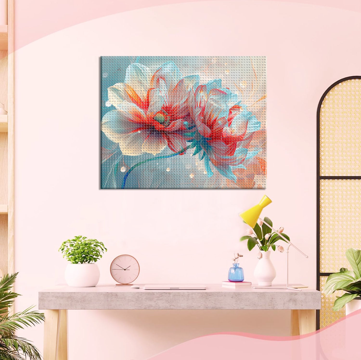 Traumhafte Blüten - Diamond Painting