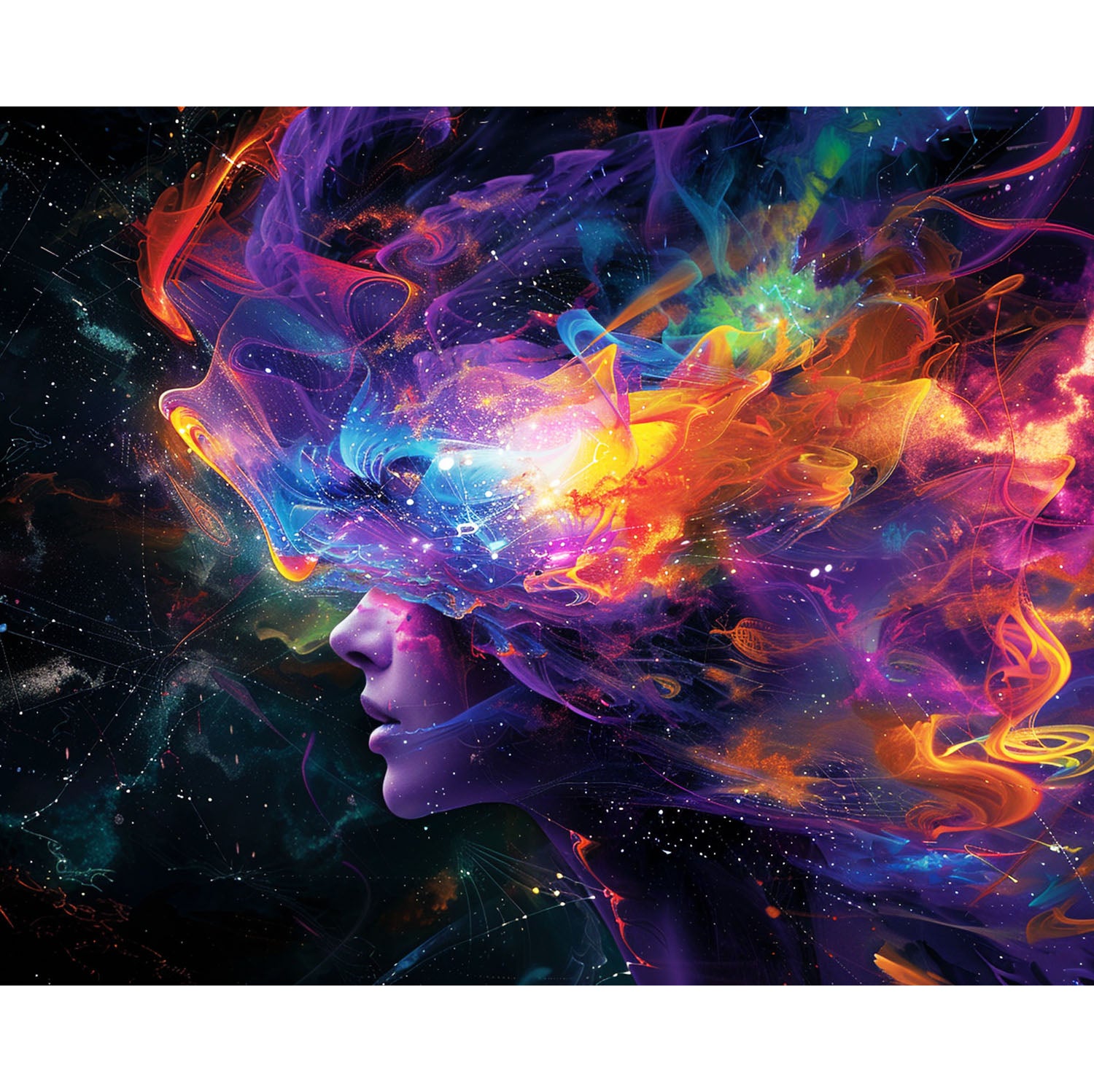 Traumhafte Gedankenwolke - Diamond Painting