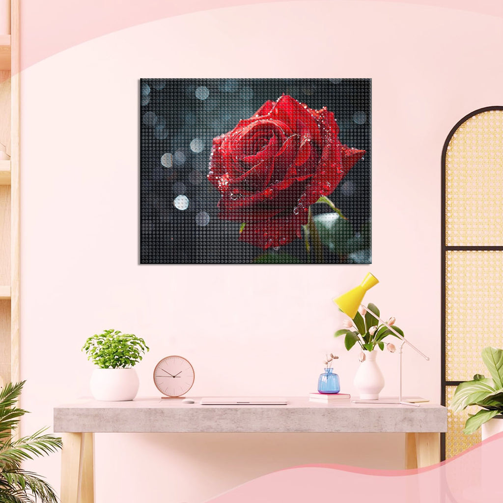 Tropfenschmuck Rose - Diamond Painting