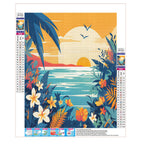 Tropische Blumenpracht - Diamond Painting