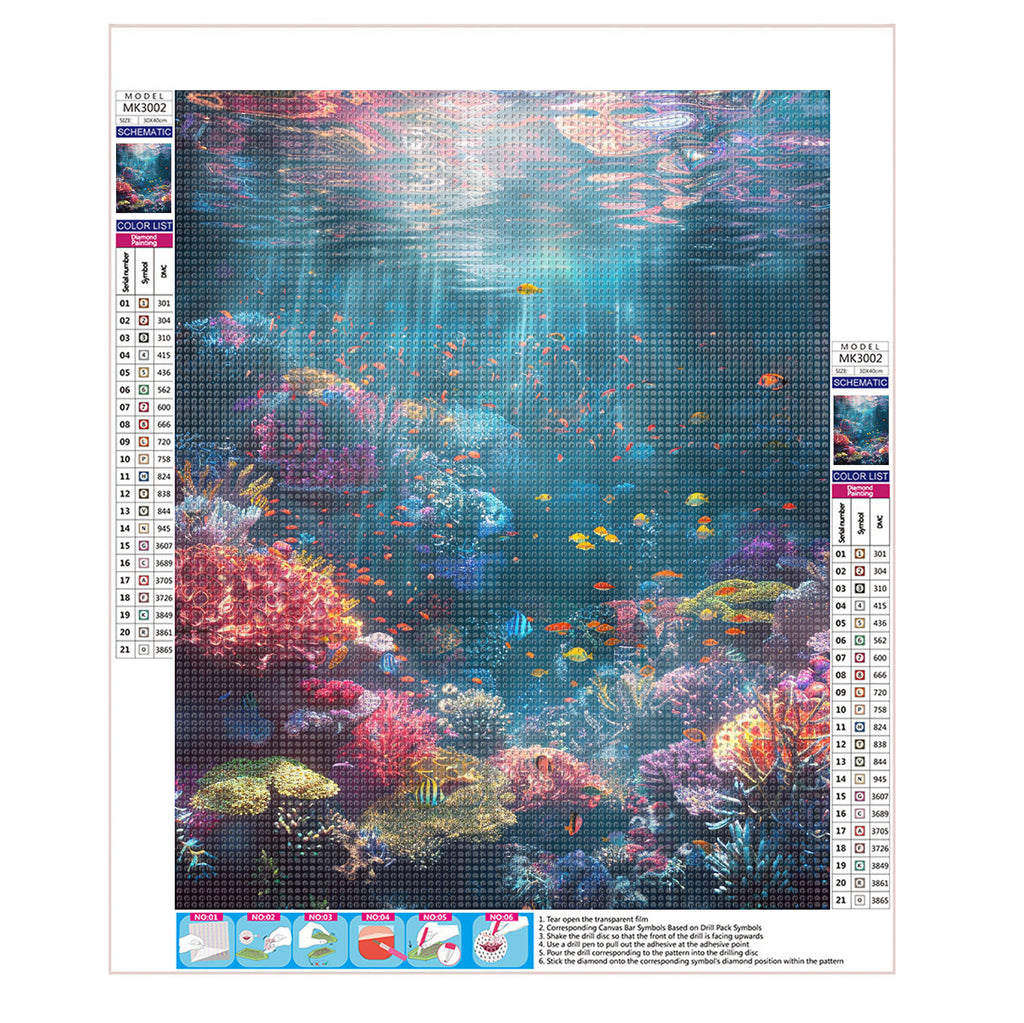 Tropische Unterwasserparadiese - Diamond Painting