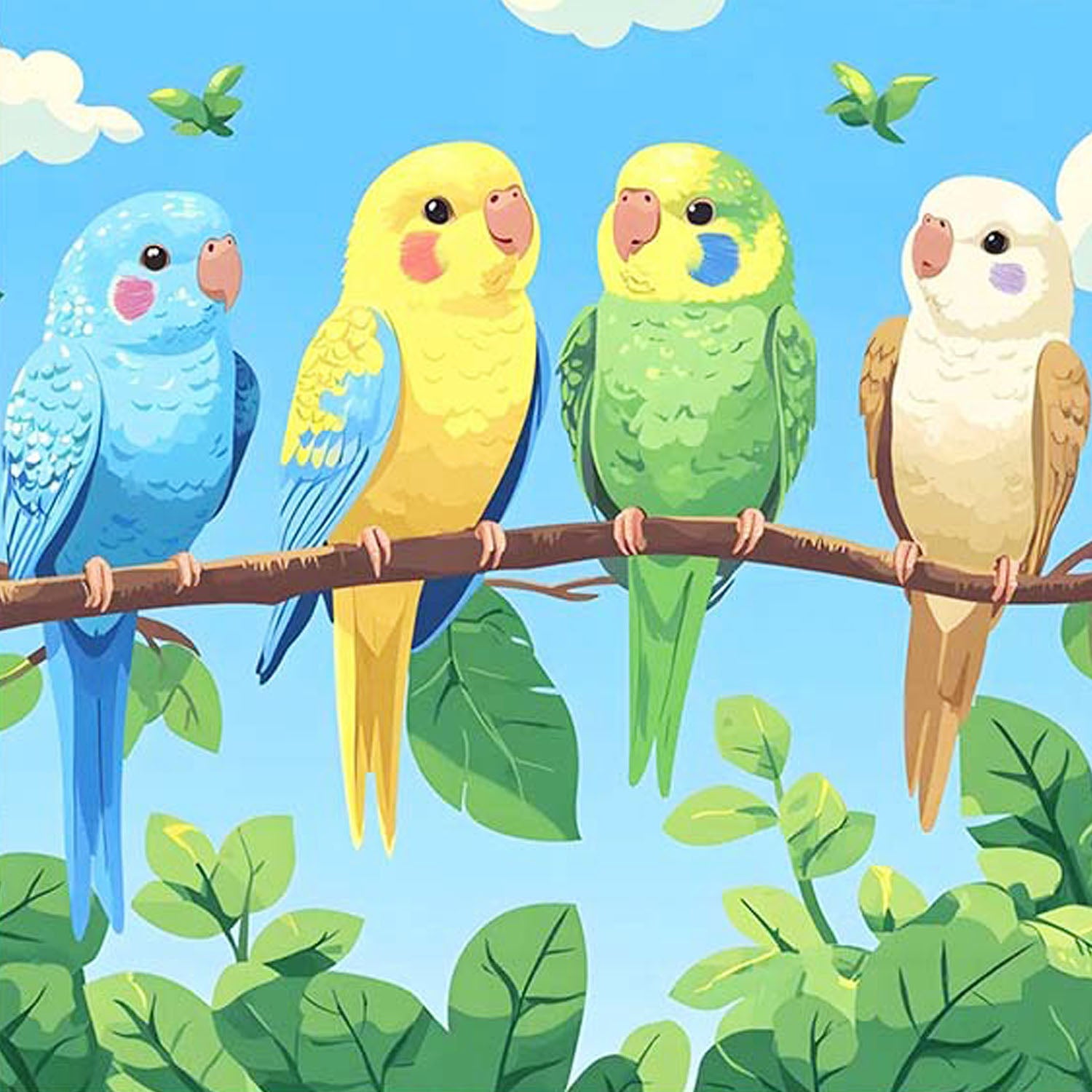 Vogelfreunde - Diamond Painting