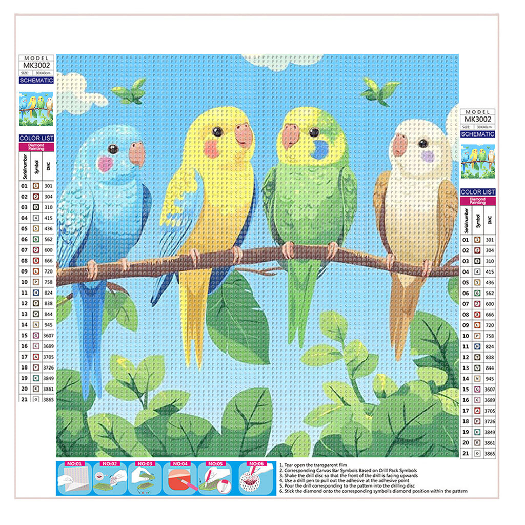 Vogelfreunde - Diamond Painting