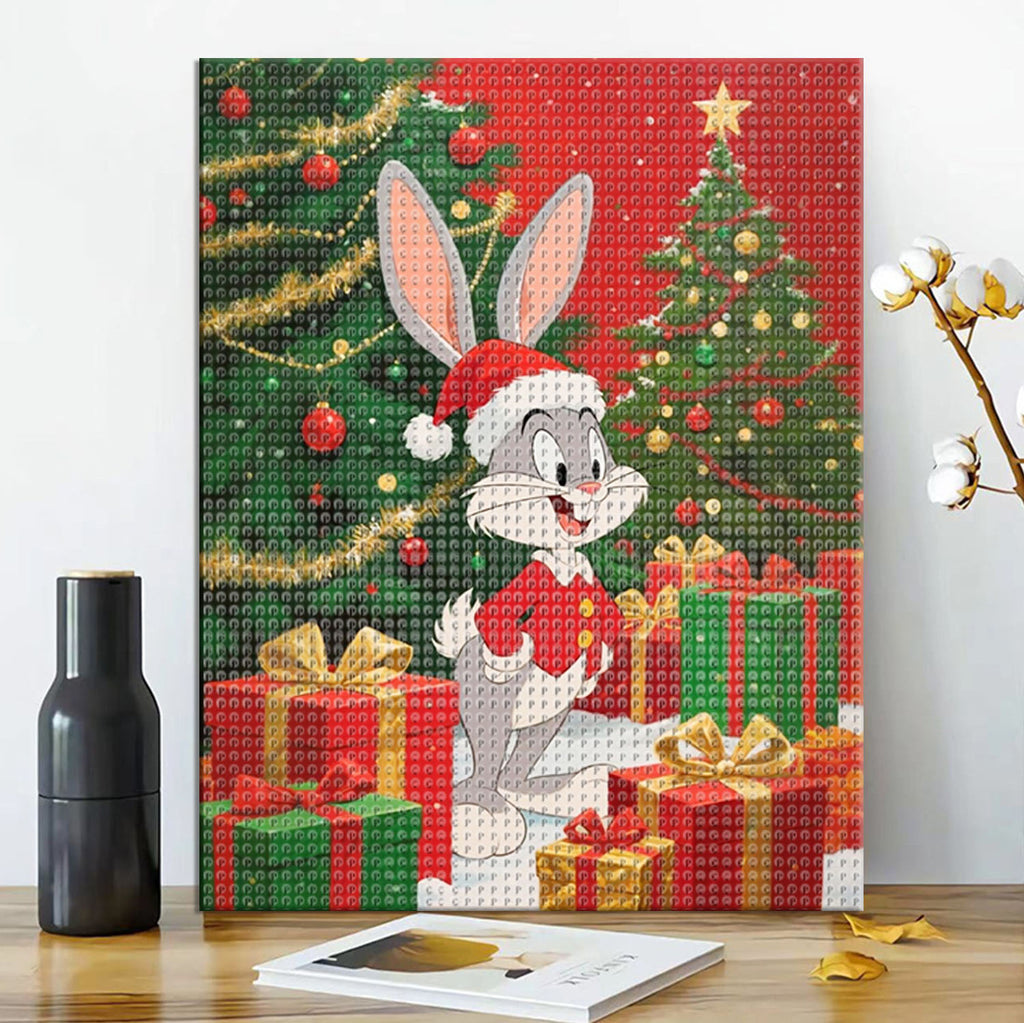 Weihnachtshase - Diamond Painting