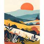 Wüstenlandschaft mit Pflanzen - Diamond Painting