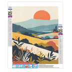 Wüstenlandschaft mit Pflanzen - Diamond Painting