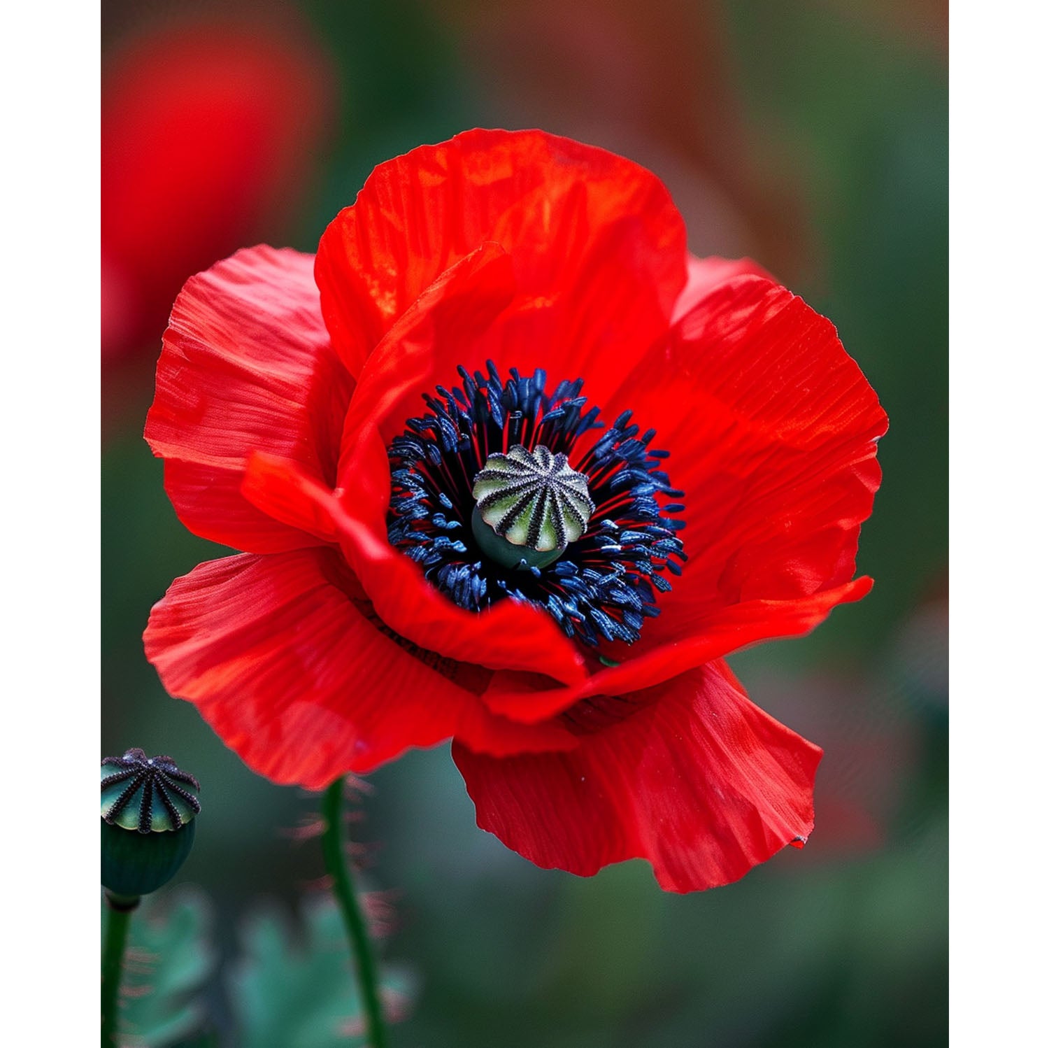 Zarte Mohnschönheit - Diamond Painting