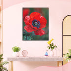 Zarte Mohnschönheit - Diamond Painting