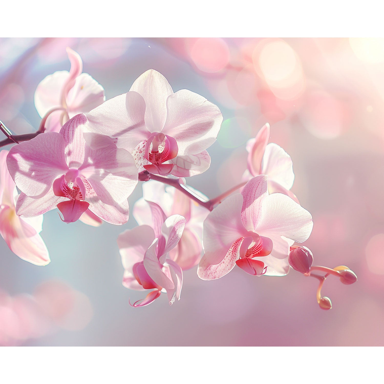 Zarte Orchideenblüten - Diamond Painting