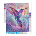 Zauberhafte Welt des Kolibris - Diamond Painting