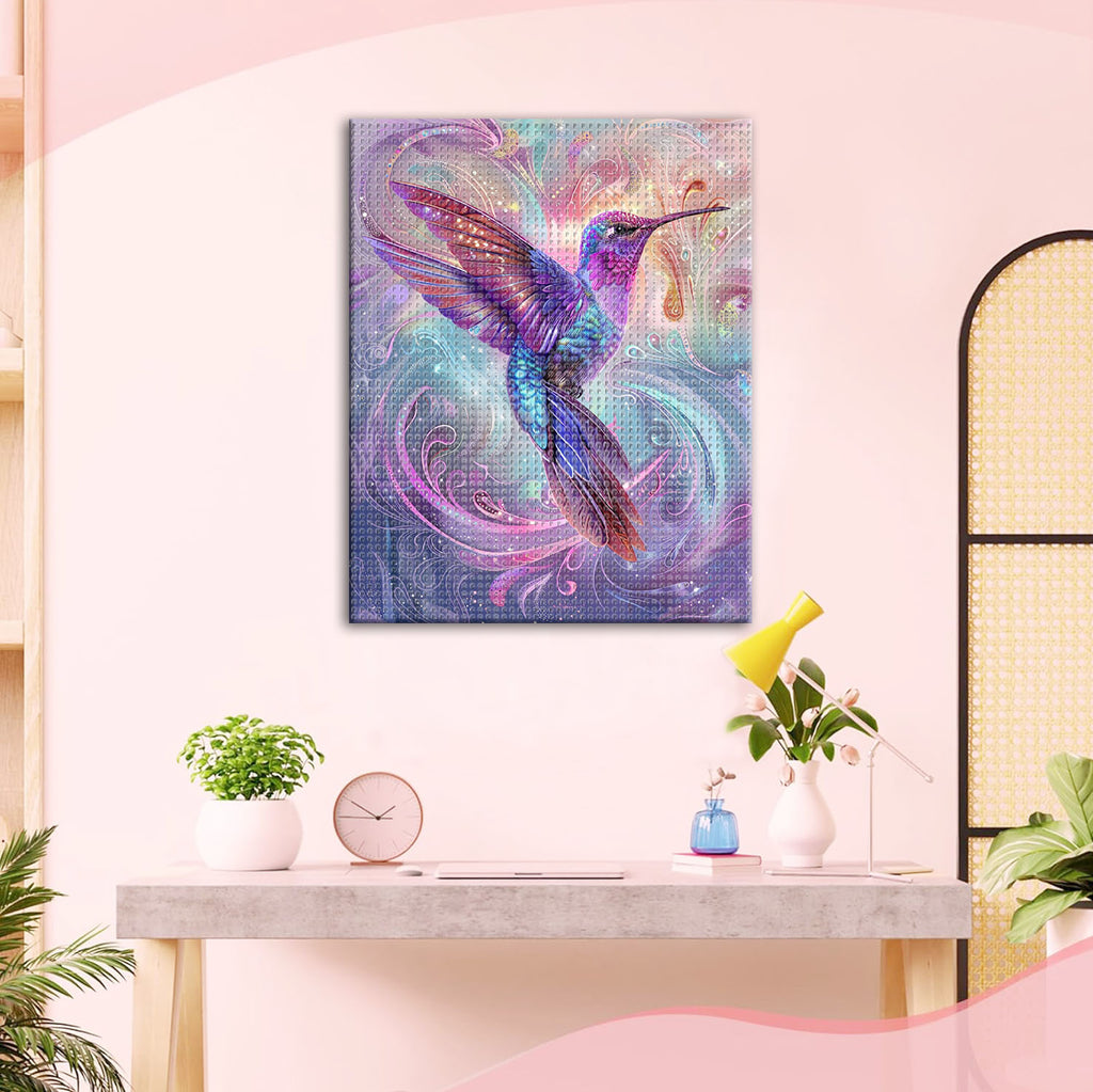 Zauberhafte Welt des Kolibris - Diamond Painting