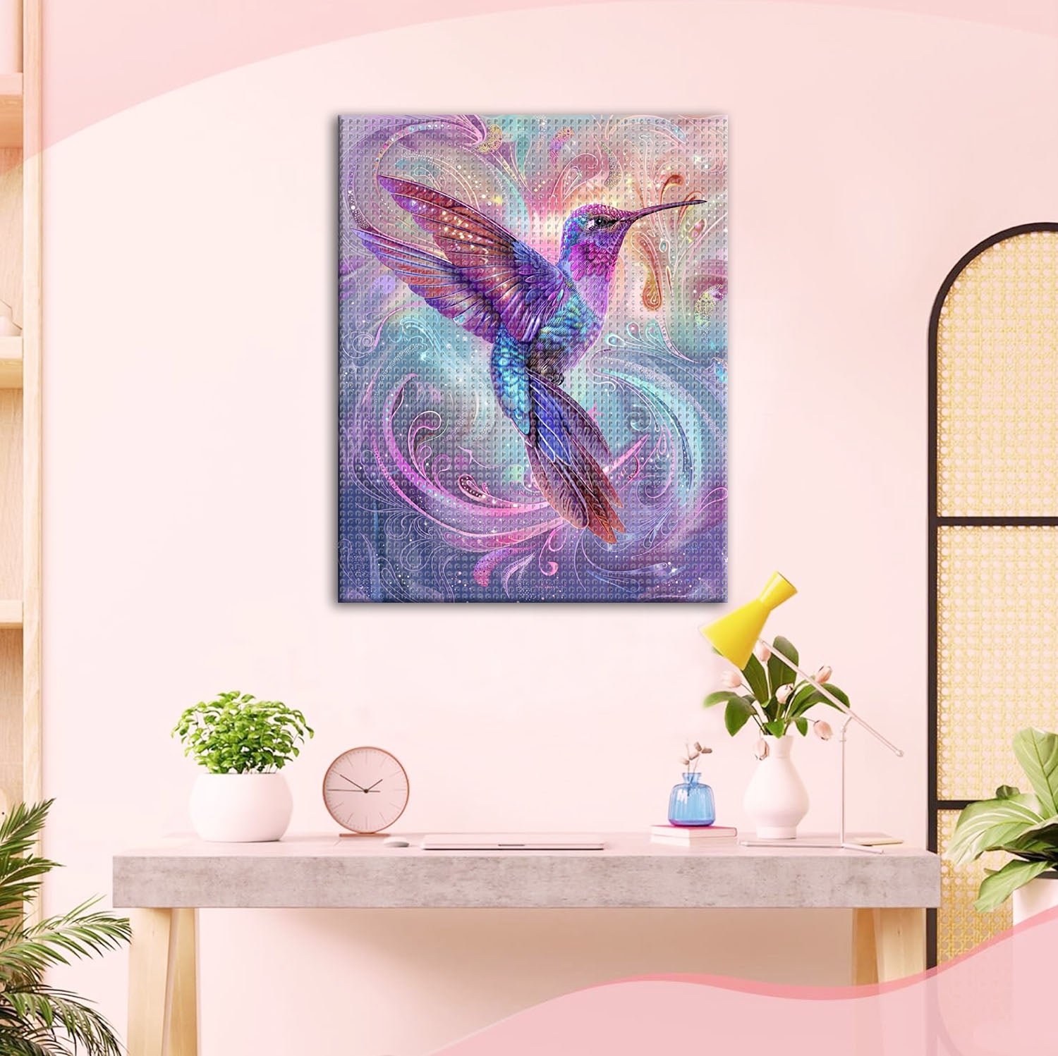 Zauberhafte Welt des Kolibris - Diamond Painting