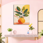 warme Pflanzenkulisse - Diamond Painting